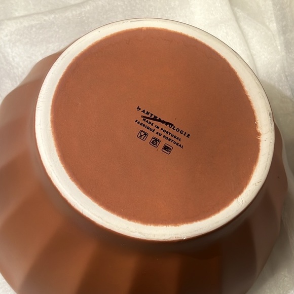 Anthropologie Matte Latte Serving Bowl NEW without box white - Picture 9 of 11